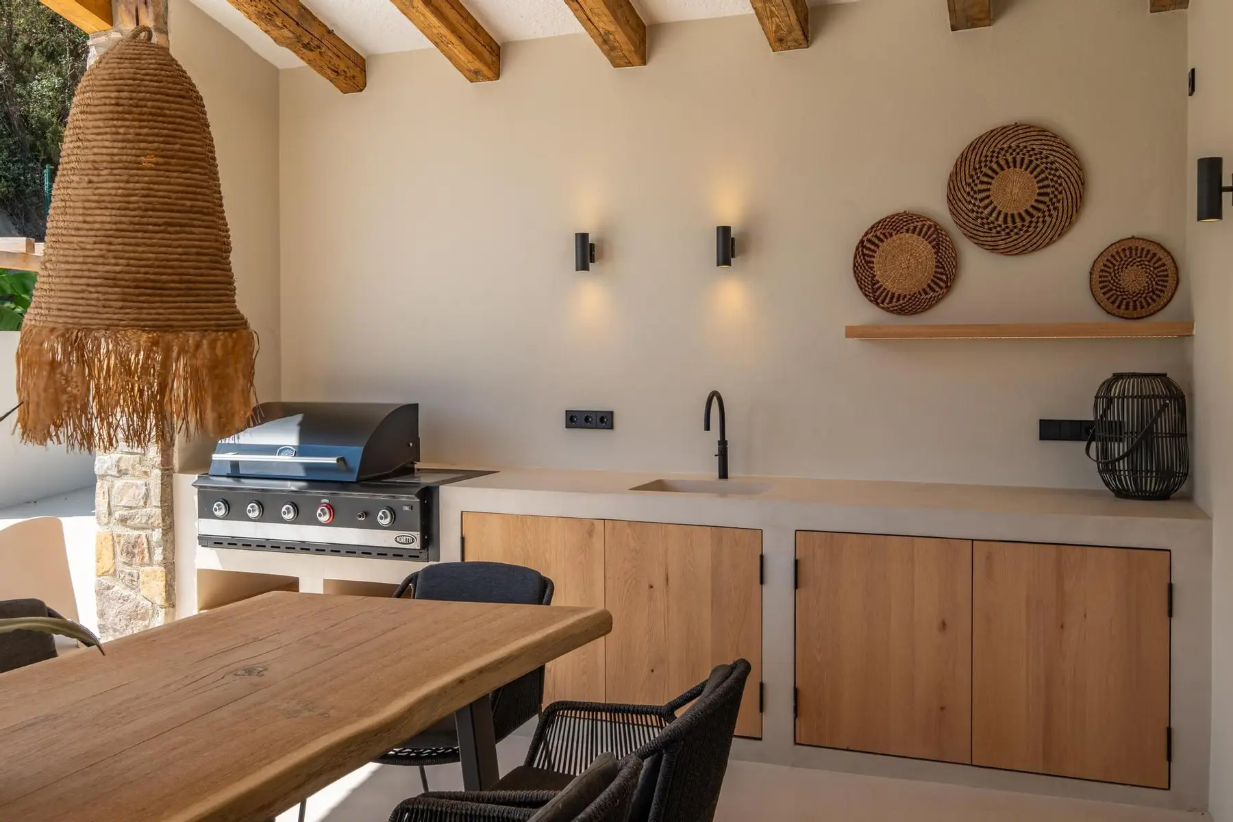 An outdoor kitchen on the Costa Brava
